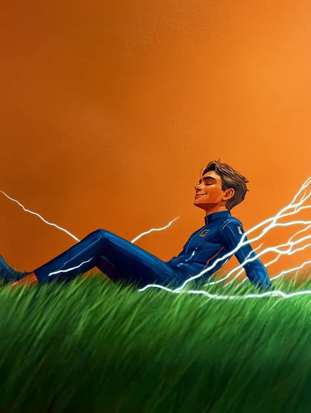 Illustrated portrait of Akash Khan