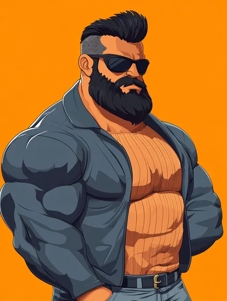Illustrated portrait of Hammad Khan