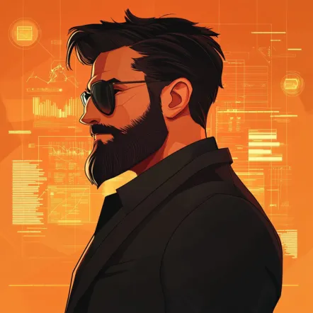 Illustrated portrait of Haseeb Ur Rehman