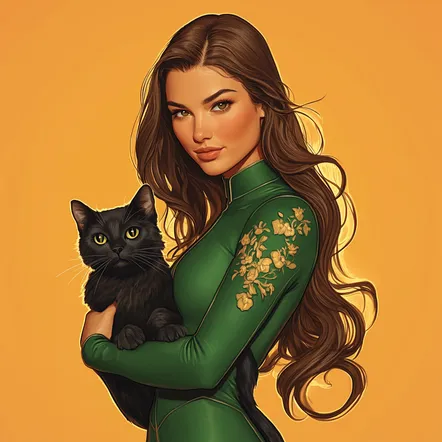 Illustrated portrait of Sierra Monroe