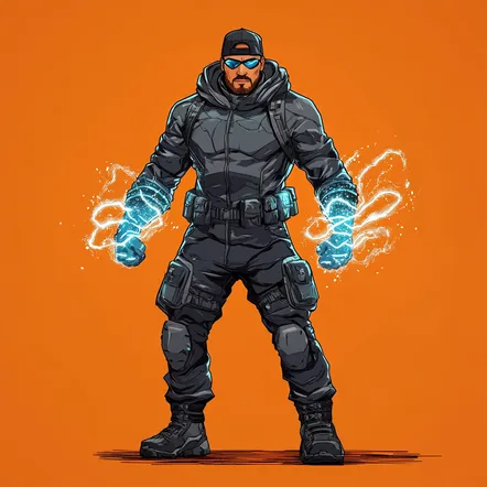 Illustrated portrait of Zachary Ellison